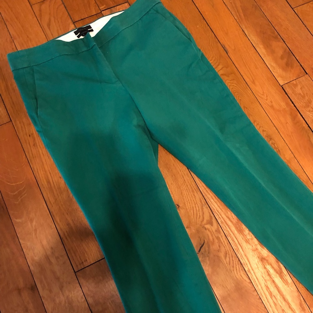 Emerald cropped J-Crew pants